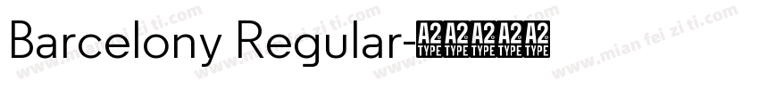 Barcelony Regular字体转换